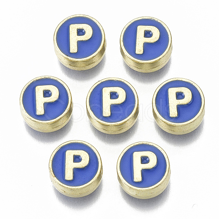 Alloy Enamel Beads ENAM-S122-028P-NR-1