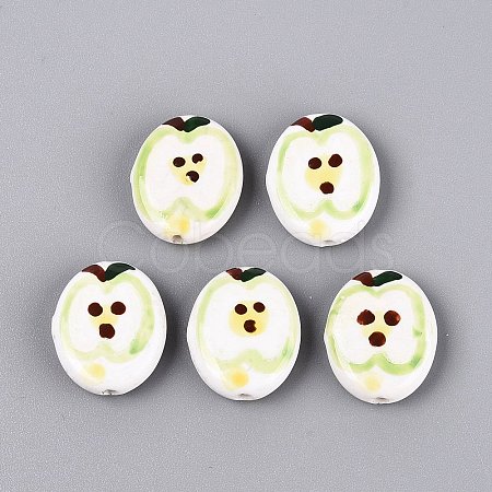 Handmade Porcelain Beads PORC-Q005-12C-1