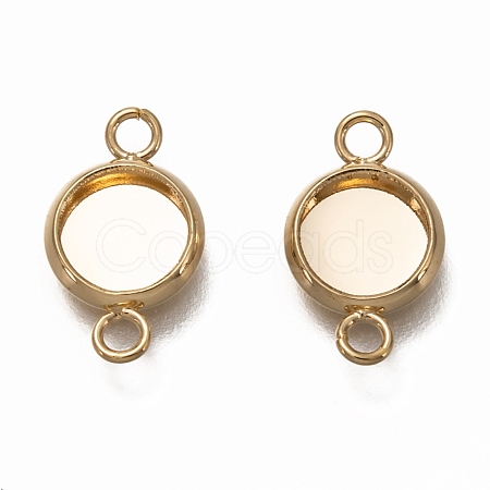 304 Stainless Steel Cabochon Connector Settings STAS-H130-23D-G-1