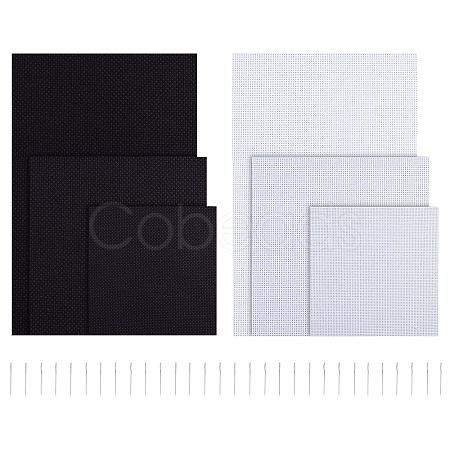 Cross Stitch Canvas Fabric Embroidery Cloth Fabric DIY-NB0004-06-1
