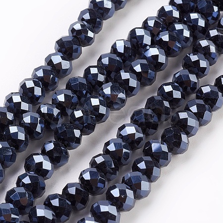 Electroplate Glass Beads Strands LS-GLAA-K027-FP-A01-1