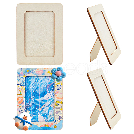 Wood Photo Frame Stands DIY-WH0196-15-1