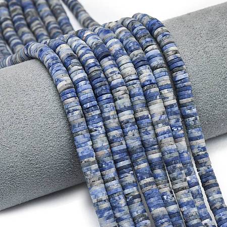 Natural Sodalite Beads Strands G-P575-B26-6x1mm-1