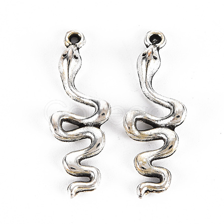 Tibetan Style Alloy Pendants TIBE-S323-107AS-RS-1