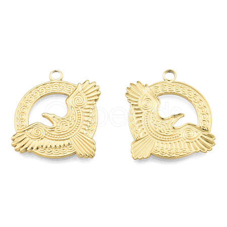 Ion Plating(IP) 201 Stainless Steel Pendants STAS-N098-268LG-1