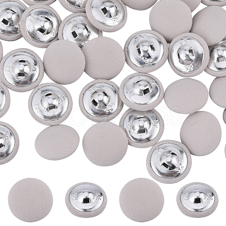 Gorgecraft 50Pcs 1-Hole Cloth Buttons DIY-GF0008-50A-1