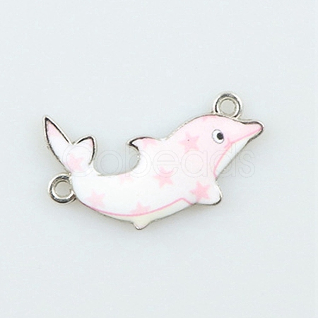 Alloy Enamel Connector Charms ENAM-TAC0010-04I-1