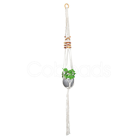 Cotton Macrame Plant Hangers AJEW-WH20072-57B-1