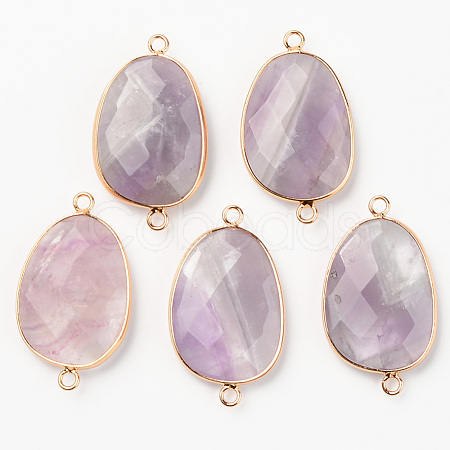Natural Amethyst Links G-R464-003C-1