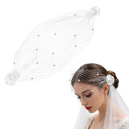 Nylon Fascinator Mesh Face Veil AJEW-WH0596-976-1