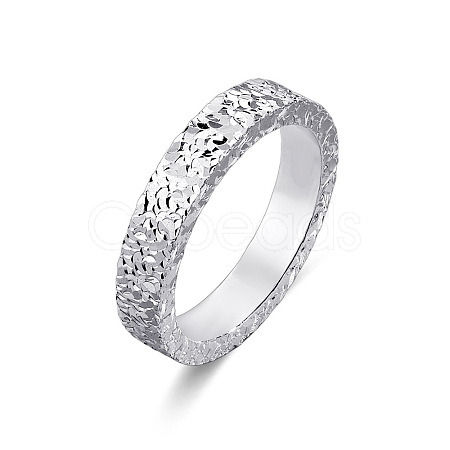 Brass Crushed Ice Pattern Finger Rings FS-WG1F485-06-1