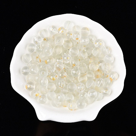 Frosted Baking Paint Glass Beads LS-DGLA-N005-8mm-01-1