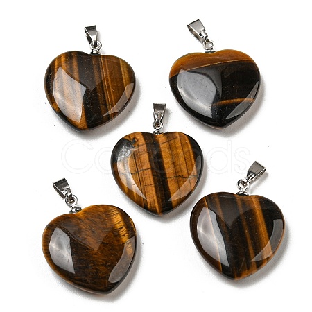 Natural Tiger Eye Pendants G-G956-B71-FF-1