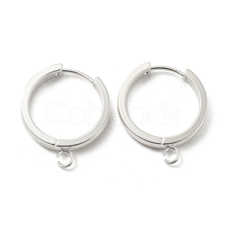 201 Stainless Steel Huggie Hoop Earrings Findings STAS-A167-01P-S-1