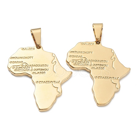 304 Stainless Steel Pendants STAS-J036-046A-G-1