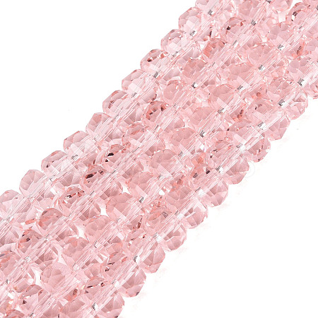 Transparent Glass Beads Strands GLAA-Q114-01A-A02-1