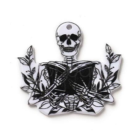 Halloween Printed Acrylic Pendants MACR-K330-21D-1