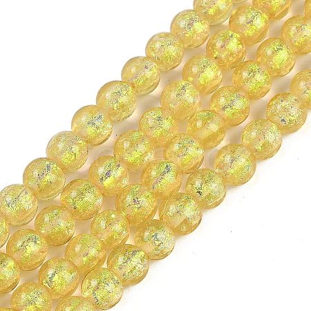 Handmade Foil Lampwork Beads Strands FOIL-K003-06A-09-1
