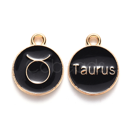 Alloy Enamel Pendants X-ENAM-S124-01A-08C-1