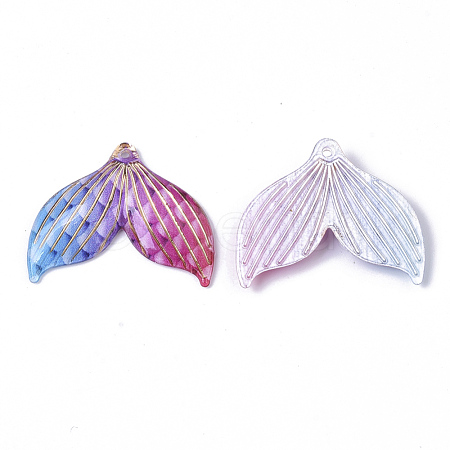 Transparent UV Printed Acrylic Pendants X-TACR-S136-002I-1