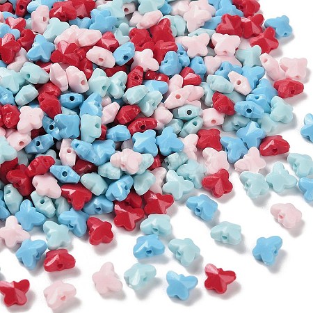 Opaque Acrylic Beads SACR-D009-02D-1