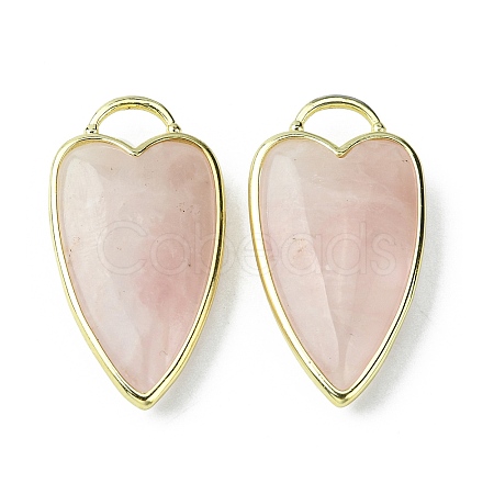 Natural Rose Quartz Pendants G-O204-02I-1
