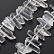 Natural Quartz Crystal Beads Strands, Rock Crystal Beads, Nuggets, 10~36x4~10x4~10mm, Hole: 1mm, about 56~65pcs/strand, 14.96 inch(38cm)