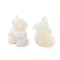 Opalite Carved Figurines, for Home Office Desktop Decoration, Elephant, 29~31x28.5~30x38~40mm