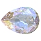 Preciosa&reg MAXIMA Crystal Fancy Stones, Czech Crystal, 435 16 301 Baroque Pear, Dura Foiling, 00030 200 Crystal AB, 14x10mm