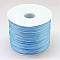 Nylon Thread, Rattail Satin Cord, Cornflower Blue, 1.5mm, about 49.21 yards(45m)/roll