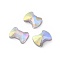 (Clearance Sale)Flat Back Alloy Rhinestone, Nail Art Decoration Accessories, Faceted, Bowknot, Light Amethyst AB, 4.5x6mm