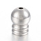 Tarnish Resistant 304 Stainless Steel Cord Ends, Stainless Steel Color, 11.5x9mm, Hole: 2mm, Inner Diameter: 6mm