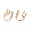 Brass Micro Pave Cubic Zirconia Screw Carabiner Lock Charms KK-I033-01G-U-2
