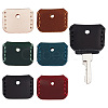 6Pcs 6 Colors Cowhide Nonslip Waterproof Reusable Key Sleeve FIND-OC0003-53-1