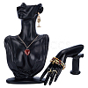 1Pc Woman Bust Shaped Resin Necklace Display Stands NDIS-UN0001-01B-1