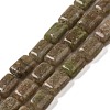 Natural China Unakite Beads Strands G-G085-A27-01-1