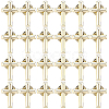 24Pcs Cross Alloy Lapel Pin Backs for Backpack Clothes JEWB-FH0002-99A-1