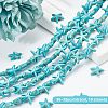 Olycraft 10 Strands Synthetic Turquoise Beads Strands G-OC0002-12-4