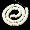 Flat Round Handmade Polymer Clay Beads CLAY-R067-10mm-21-3