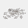 Tibetan Style Plum Blossom Flower Links connectors X-LF5093Y-1