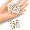 20Pcs 2 Colors Opaque Spray Painted Acrylic Linking Rings OACR-YW0001-52-4