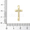 Easter Religion Brass Micro Pave Cubic Zirconia Connector Charms KK-T085-18H-G-3