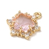 Brass with Cubic Zirconia Pendants LS-KK-G499-15G-01-2