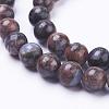 Natural Glaucophane Beads Strands G-F520-39-6mm-3