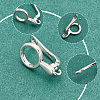 ARRICRAFT 20Pcs 2 Colors Brass Huggie Hoop Earring Findings KK-AR0003-04-3