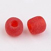 8/0 Frosted Round Glass Seed Beads X-SEED-A008-3mm-M5-2