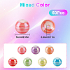 60Pcs AB Color Plated Acrylic Beads SACR-SC0001-40-2