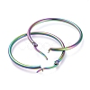 304 Stainless Steel Big Hoop Earrings X-EJEW-G260-02K-M-2