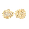 Brass Micro Pave Clear Cubic Zirconia Pendants X-KK-C166-04G-2