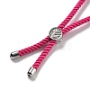 Twisted Nylon Cord Silder Bracelets DIY-B066-03P-12-2